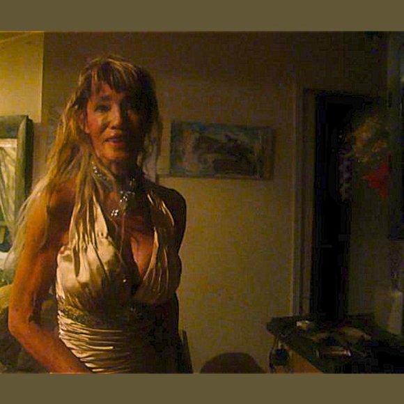 Stunning Retro Champagne Silk Dress - Picture 1 of 8